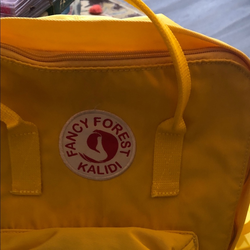 Bright Yellow Kids Backpack kalidi - Picture 2 of 11